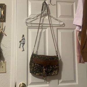 Rebecca minkoff leopard cross body purse